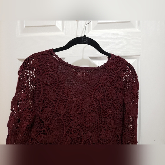 Peruvian Connection 2 Piece Crochet Sweater/Camisole S - Picture 3 of 15